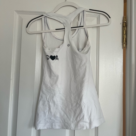 Lululemon SoulCycle Power Y V-Back White Tank Top - Picture 3 of 4